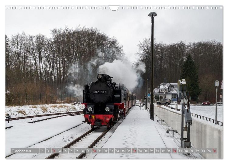Produktbild: Molli- Mecklenburgische B&auml;derbahn (Wandkalender 2027 DIN A3 quer), CALVENDO Monatskalender