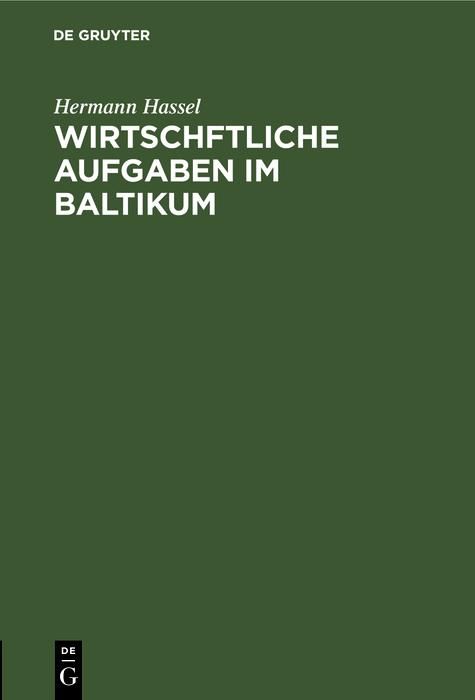 Produktbild: Wirtschftliche Aufgaben im Baltikum