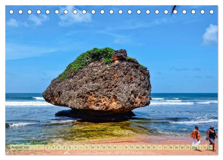 Produktbild: Die kleinen Antillen - Barbados (Tischkalender 2026 DIN A5 quer), CALVENDO Monatskalender