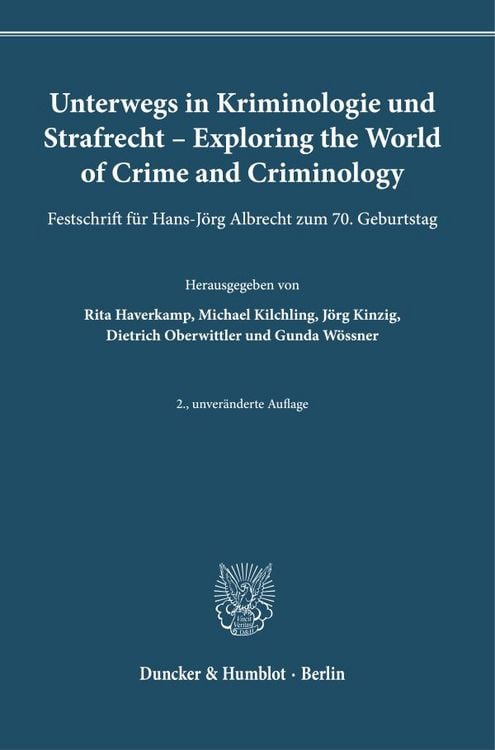 Produktbild: Unterwegs in Kriminologie und Strafrecht – Exploring the World of Crime and Criminology.