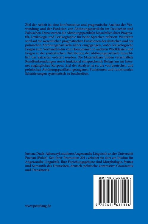 Produktbild: Funktionsdistribution der Abt&ouml;nungspartikeln des Deutschen und des Polnischen