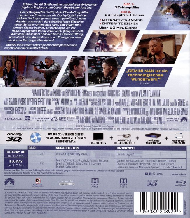 Produktbild: Gemini Man (+ Blu-ray 2D)