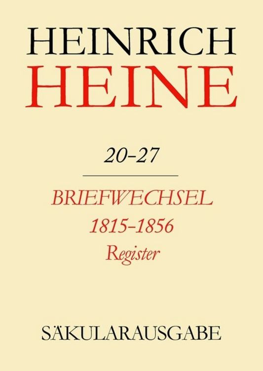 Produktbild: Briefwechsel 1815-1856. Register