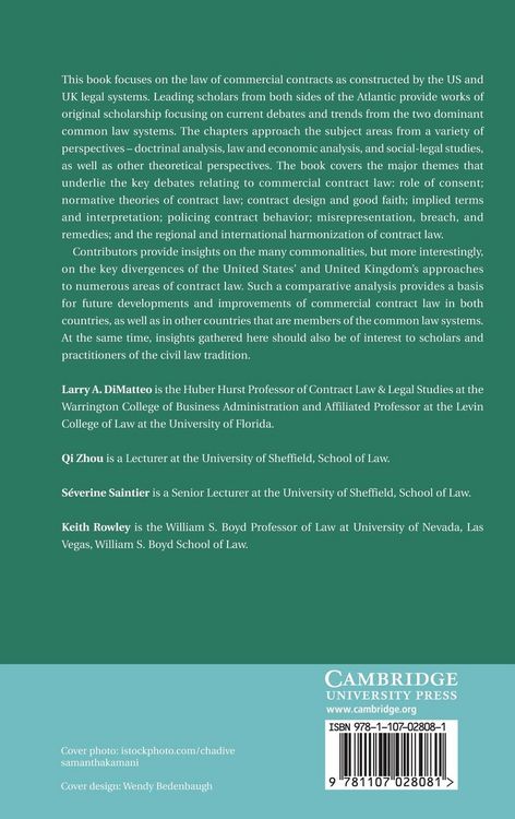 Produktbild: Commercial Contract Law