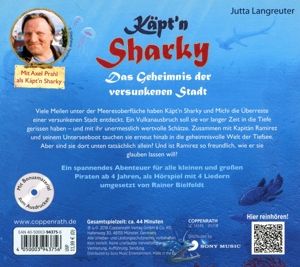 Produktbild: CD: K&auml;pt'n Sharky - Das Geheimnis der versunkenen Stadt