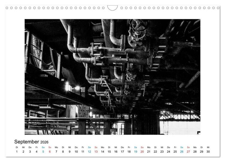 Produktbild: Die gro&szlig;e Stille &ndash; Industriekultur im Revier (Wandkalender 2026 DIN A3 quer), CALVENDO Monatskalender