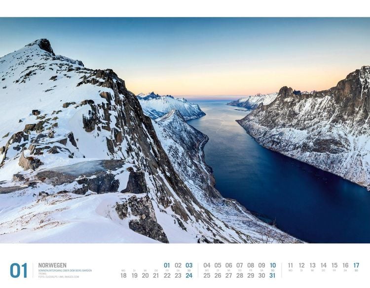 Produktbild: Norwegen Kalender 2027 | Unterwegs zwischen Fjordland und Nordkap