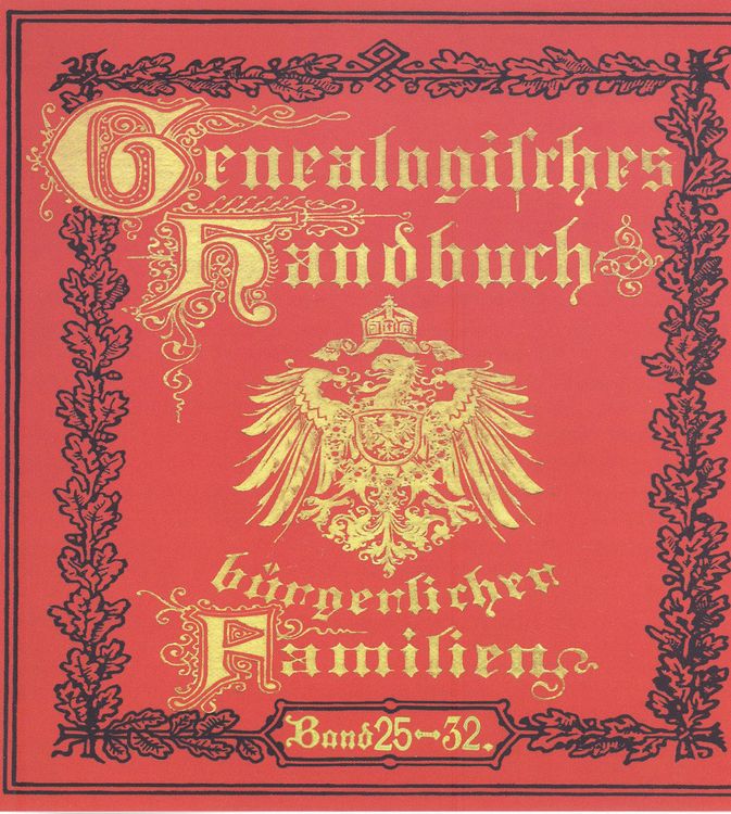 Produktbild: Deutsches Geschlechterbuch - CD-ROM. Genealogisches Handbuch b&uuml;rgerlicher Familien / Genealogisches Handbuch b&uuml;rgerlicher Familien B&auml;nde 25-32