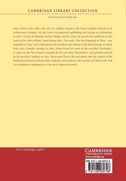 Produktbild: Memoirs of the Life and Works of Sir Christopher Wren