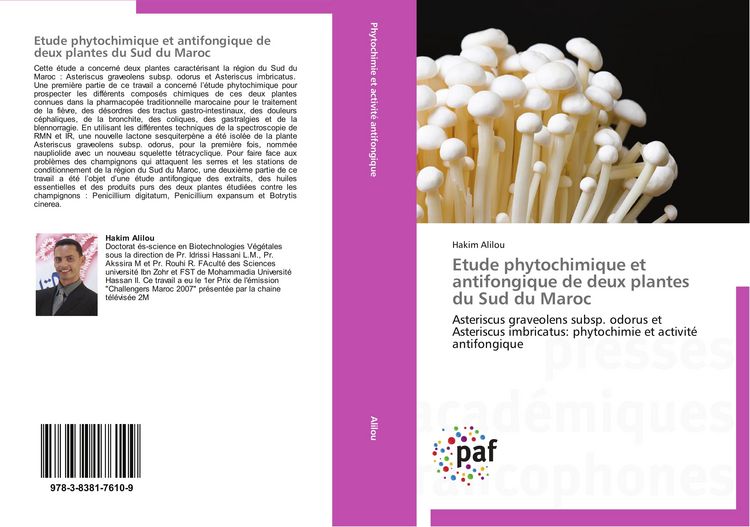 Produktbild: Etude phytochimique et antifongique de deux plantes du Sud du Maroc