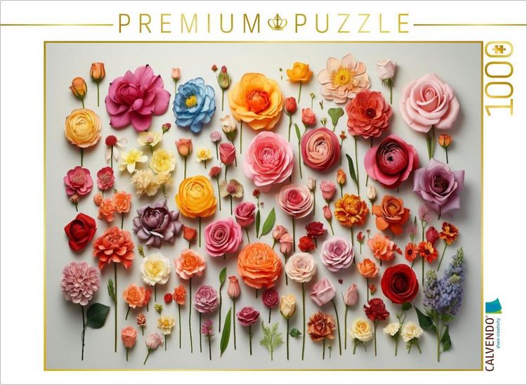 Produktbild: CALVENDO Puzzle Zarte Bl&uuml;ten arrangiert | 1000 Teile Lege-Gr&ouml;&szlig;e 64x48cm Foto-Puzzle f&uuml;r gl&uuml;ckliche Stunden