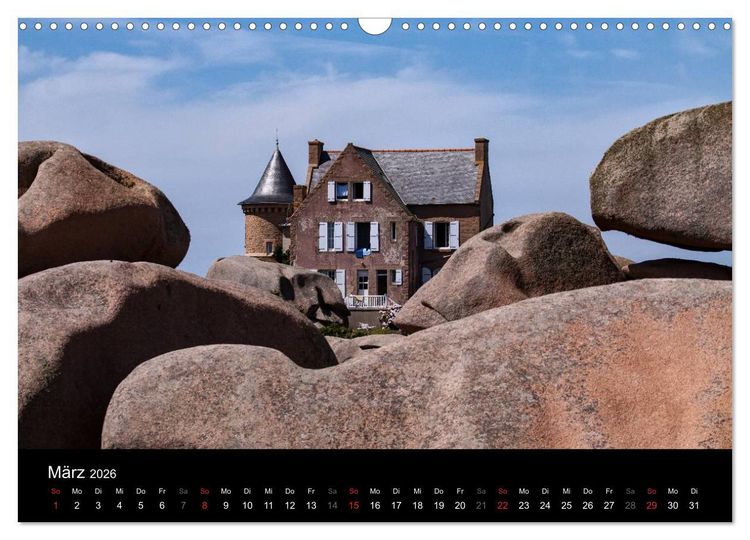 Produktbild: Bretagne - Fotoreise von der Cote de Granit Rose zur Ile de Brehat (Wandkalender 2026 DIN A3 quer), CALVENDO Monatskalender