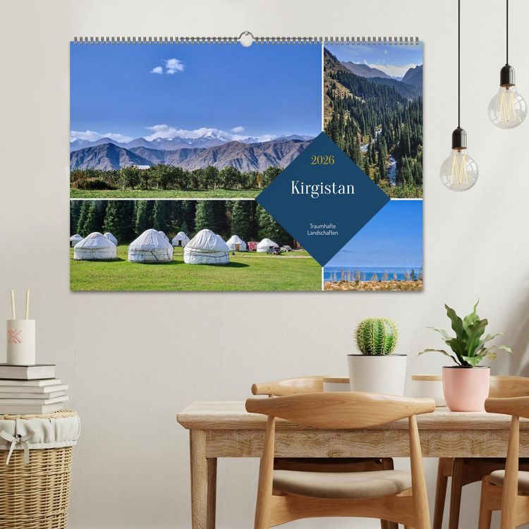 Produktbild: Kirgistan - Traumhafte Landschaften (Wandkalender 2026 DIN A2 quer), CALVENDO Monatskalender