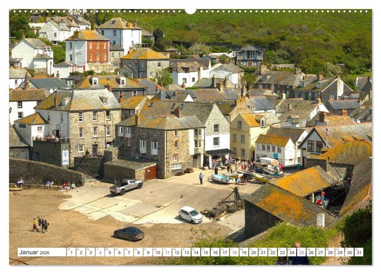 Produktbild: Port Isaac, Heimat der Fishermen`s Friends (Wandkalender 2026 DIN A2 quer), CALVENDO Monatskalender