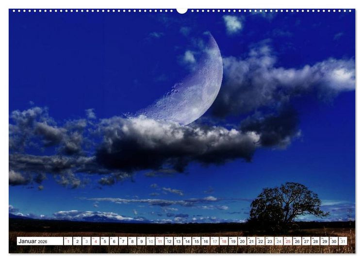 Produktbild: Tr&auml;ume im Mondlicht (hochwertiger Premium Wandkalender 2026 DIN A2 quer), Kunstdruck in Hochglanz