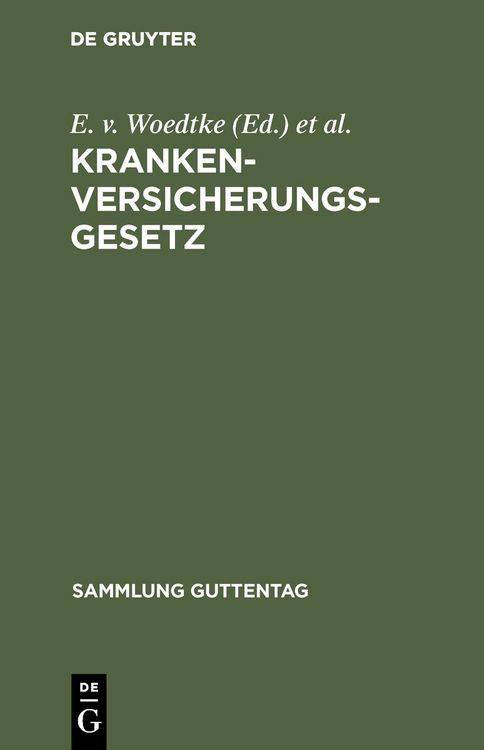 Produktbild: Krankenversicherungsgesetz