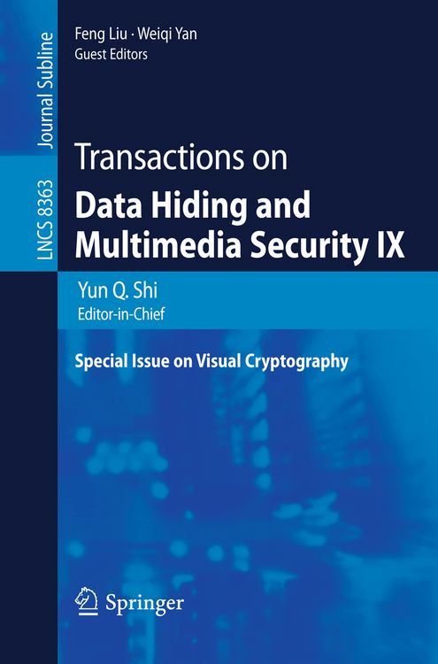 Produktbild: Transactions on Data Hiding and Multimedia Security IX