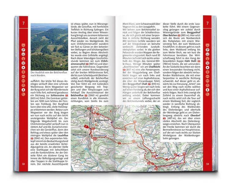 Produktbild: KOMPASS Wanderf&uuml;hrer Schweizer Jura, 55 Touren
