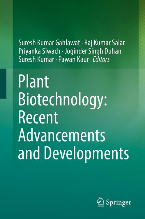 Produktbild: Plant Biotechnology: Recent Advancements and Developments