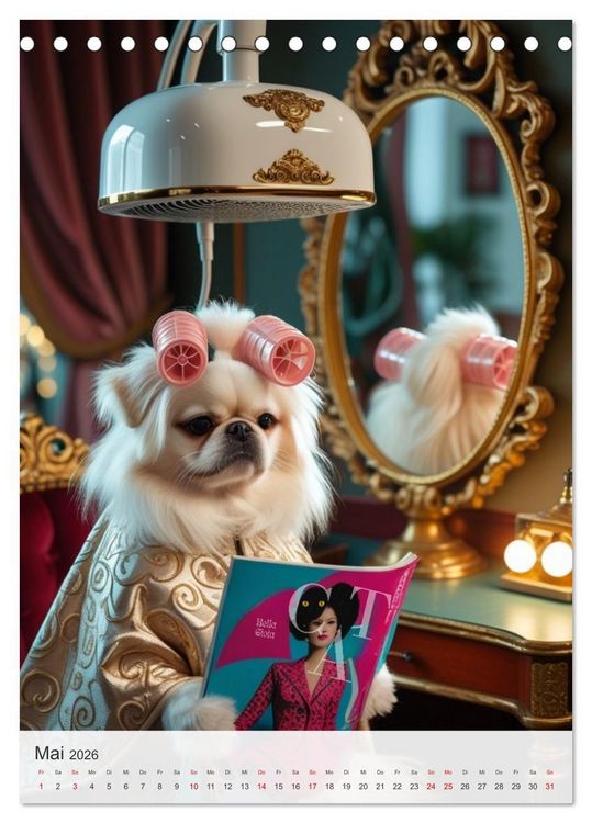 Produktbild: Daily Dogs &ndash; Tierisch menschlich (Tischkalender 2026 DIN A5 hoch), CALVENDO Monatskalender