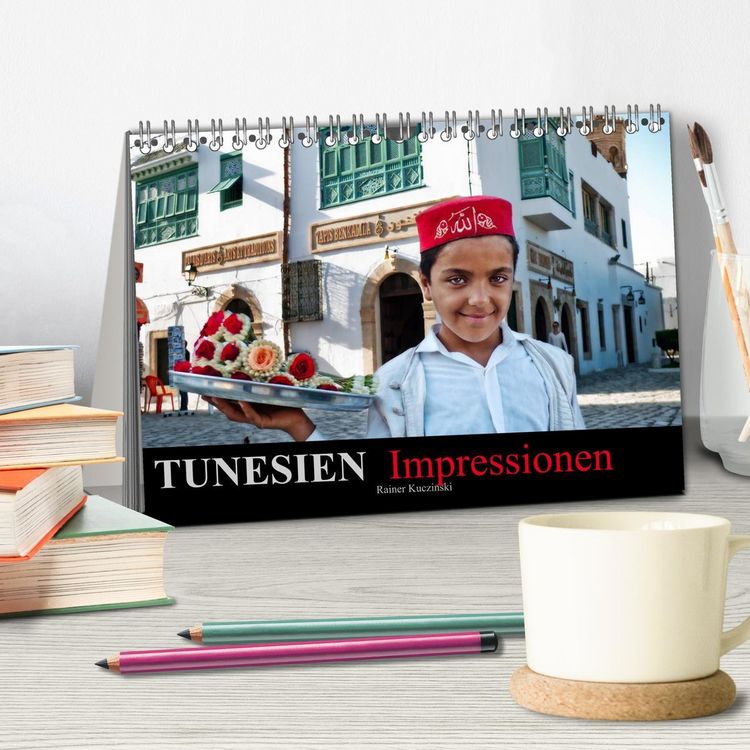 Produktbild: TUNESIEN Impressionen (Tischkalender 2026 DIN A5 quer), CALVENDO Monatskalender