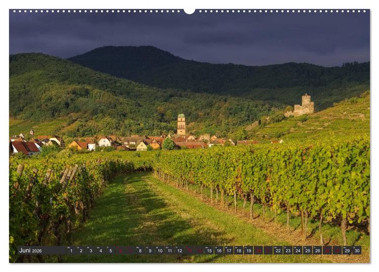Produktbild: Elsass - Zwischen Rhein und Vogesen (hochwertiger Premium Wandkalender 2026 DIN A2 quer), Kunstdruck in Hochglanz