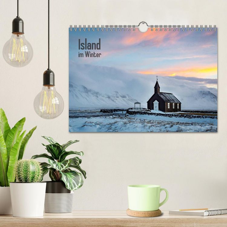 Produktbild: Island im Winter (Wandkalender 2026 DIN A4 quer), CALVENDO Monatskalender