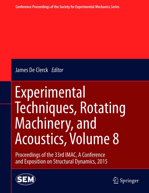 Produktbild: Experimental Techniques, Rotating Machinery, and Acoustics, Volume 8