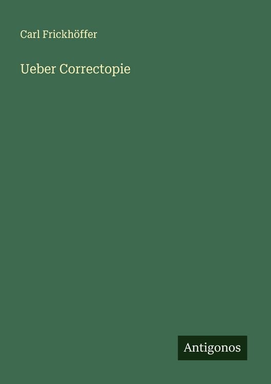 Produktbild: Ueber Correctopie