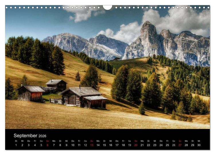 Produktbild: dolomiten (Wandkalender 2026 DIN A3 quer), CALVENDO Monatskalender
