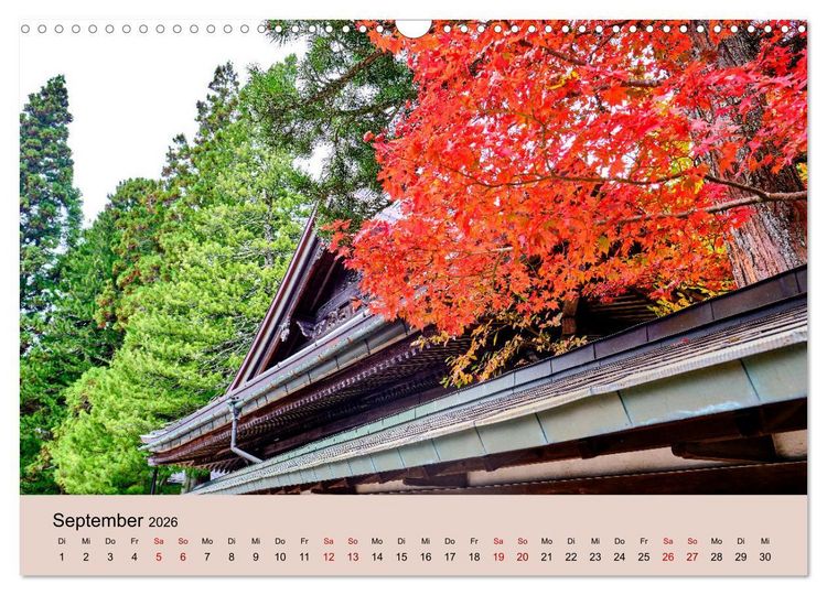 Produktbild: Japan im Herbst (Wandkalender 2026 DIN A3 quer), CALVENDO Monatskalender