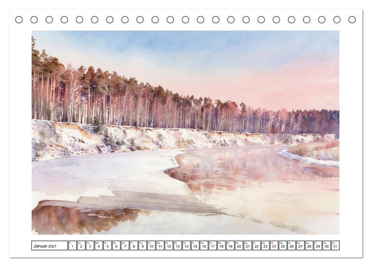 Produktbild: Reise durch Lettland (Tischkalender 2027 DIN A5 quer), CALVENDO Monatskalender
