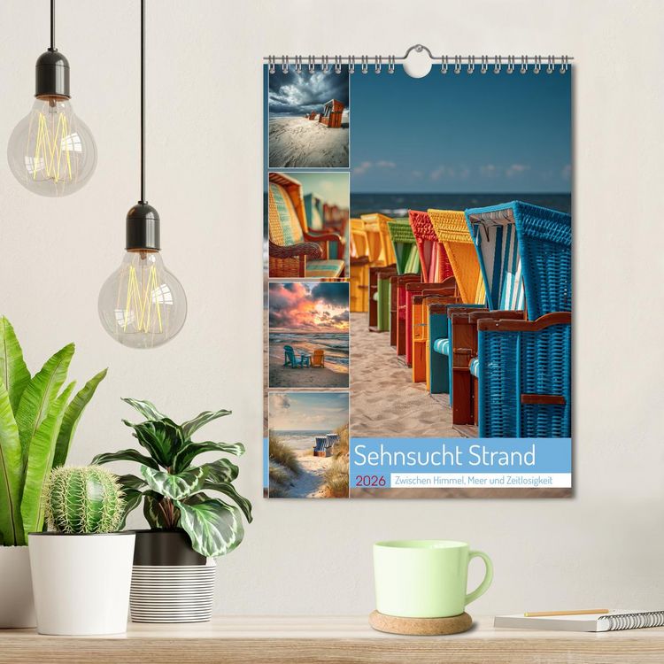 Produktbild: Sehnsucht Strand (Wandkalender 2026 DIN A4 hoch), CALVENDO Monatskalender