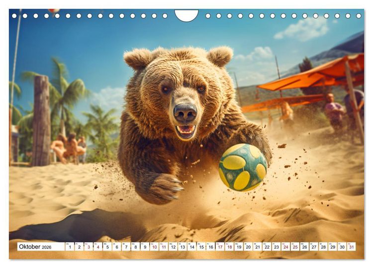 Produktbild: Sonnige Schnappsch&uuml;sse - Ein Jahr voller fr&ouml;hlicher Tiere (Wandkalender 2026 DIN A4 quer), CALVENDO Monatskalender
