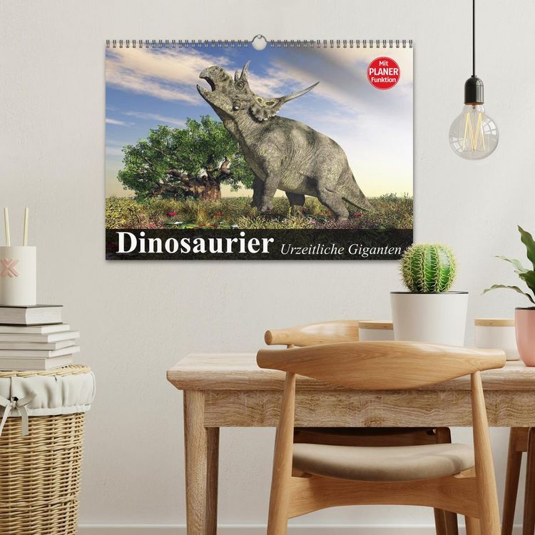Produktbild: Dinosaurier. Urzeitliche Giganten (Wandkalender 2026 DIN A3 quer), CALVENDO Monatskalender
