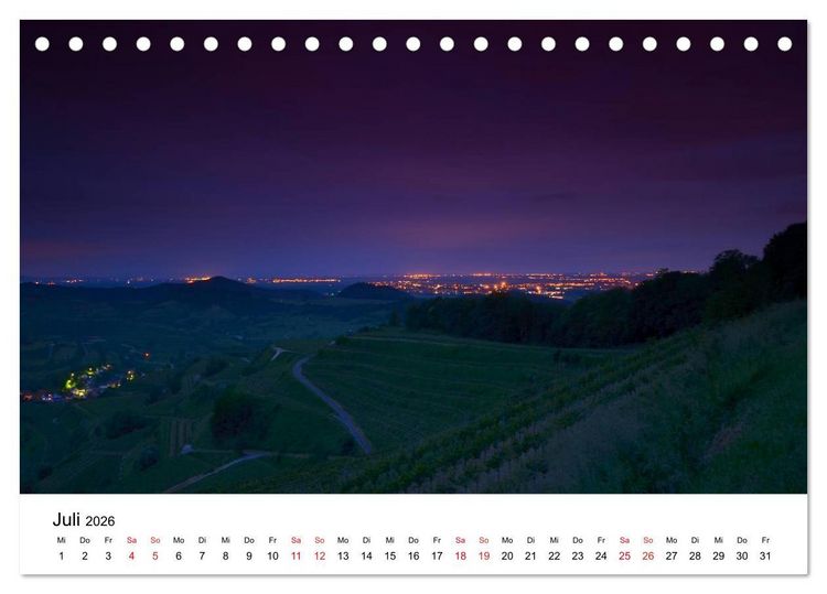 Produktbild: Impressionen vom Kaiserstuhl (Tischkalender 2026 DIN A5 quer), CALVENDO Monatskalender