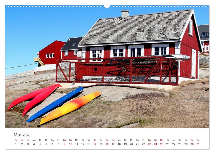 Produktbild: Gr&ouml;nland Bizarre Eiswelt um Ilulissat (hochwertiger Premium Wandkalender 2026 DIN A2 quer), Kunstdruck in Hochglanz