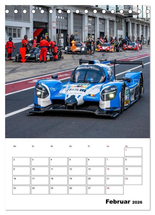 Produktbild: PROTOTYPE RACING am N&uuml;rburgring (Tischkalender 2026 DIN A5 hoch), CALVENDO Monatskalender