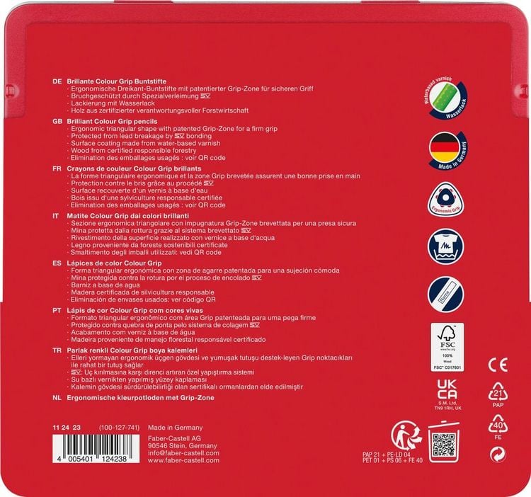Produktbild: Faber-Castell Buntstifte Colour Grip, 24er Set