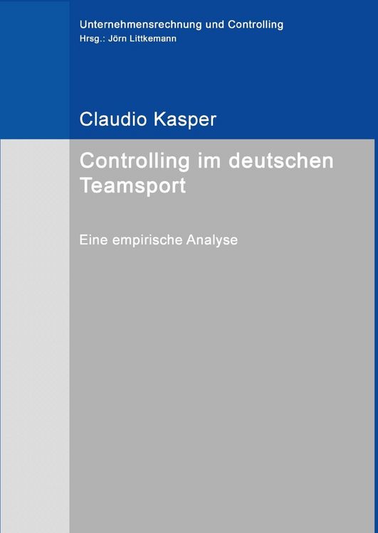 Produktbild: Controlling im deutschen Teamsport