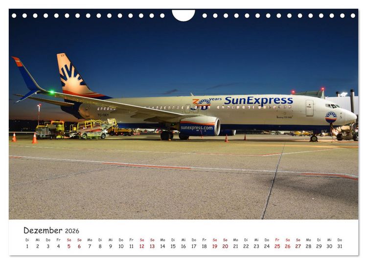 Produktbild: Flugzeuge auf Europas Flugh&auml;fen (Wandkalender 2026 DIN A4 quer), CALVENDO Monatskalender