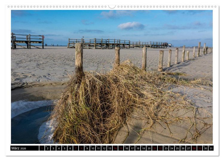 Produktbild: St. Peter-Ording - Natur pur (Wandkalender 2026 DIN A2 quer), CALVENDO Monatskalender