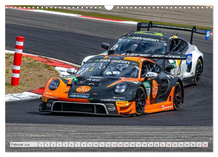 Produktbild: Super Sportwagen aus Zuffenhausen beim GT MASTERS (Wandkalender 2026 DIN A3 quer), CALVENDO Monatskalender