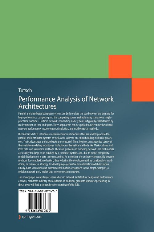 Produktbild: Performance Analysis of Network Architectures