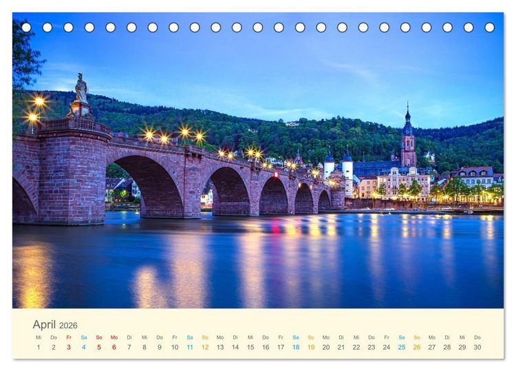 Produktbild: Deutsche Br&uuml;cken (Tischkalender 2026 DIN A5 quer), CALVENDO Monatskalender