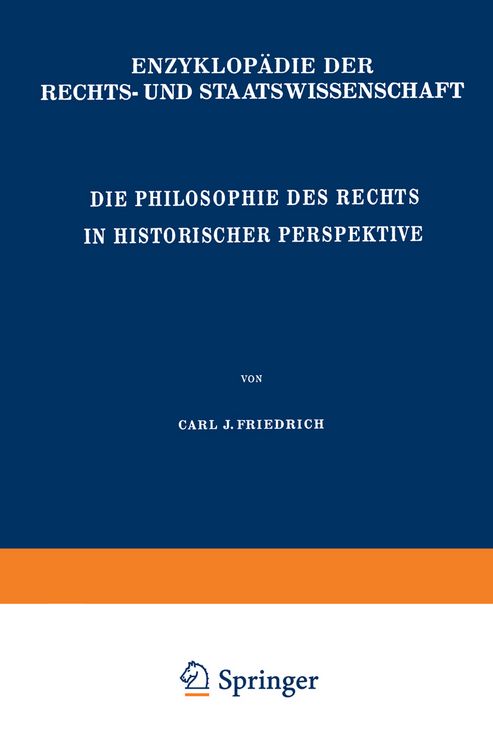 Produktbild: Die Philosophie des Rechts in Historischer Perspektive