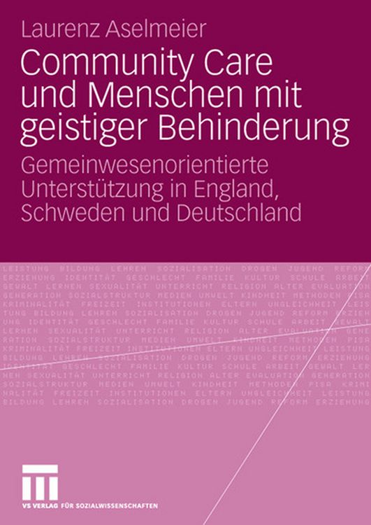 Produktbild: Community Care und Menschen mit geistiger Behinderung