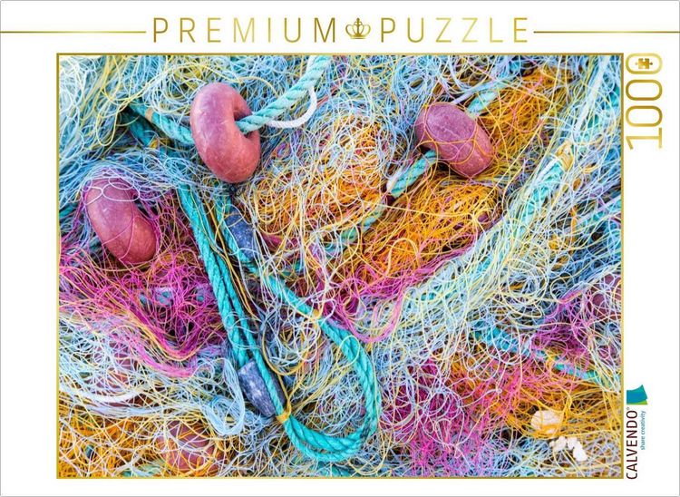 CALVENDO Puzzle Fischernetze in Ne Klima auf Skpelos | 1000 Teile  Lege-Gre 64x48cm Foto-Puzzle fr glckliche Stunden kaufen