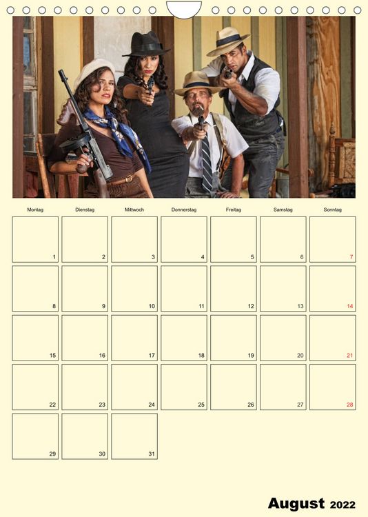 Produktbild: Die 20er Jahre. Gangster, Frauen und Kanonen (Wandkalender 2022 DIN A4 hoch)