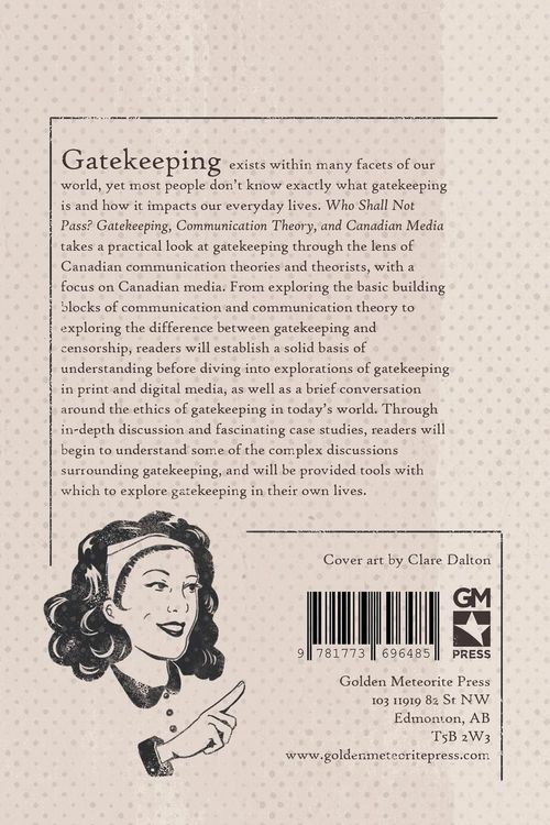 Produktbild: Who Shall Not Pass? Gatekeeping, Communication Theory, and Canadian Media